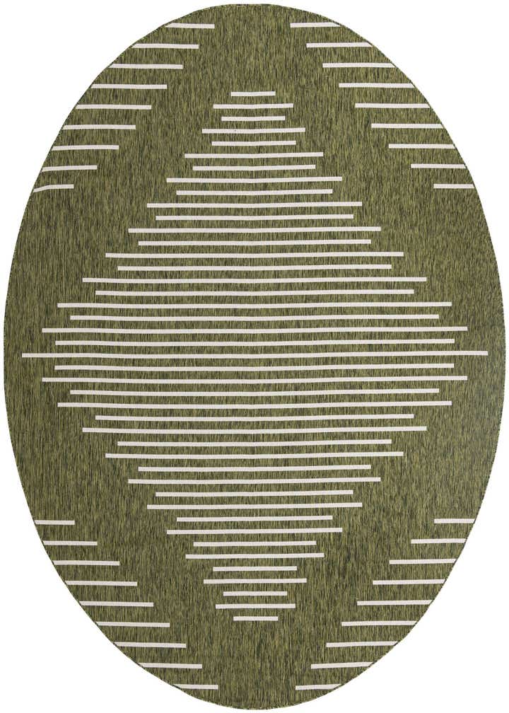 13' x 13' Easy-Clean Modern Indoor / Outdoor Round Rug
