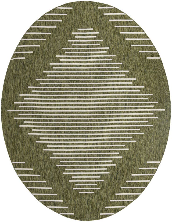Detail image of 13' x 13' Easy-Clean Modern Indoor / Outdoor Round Rug