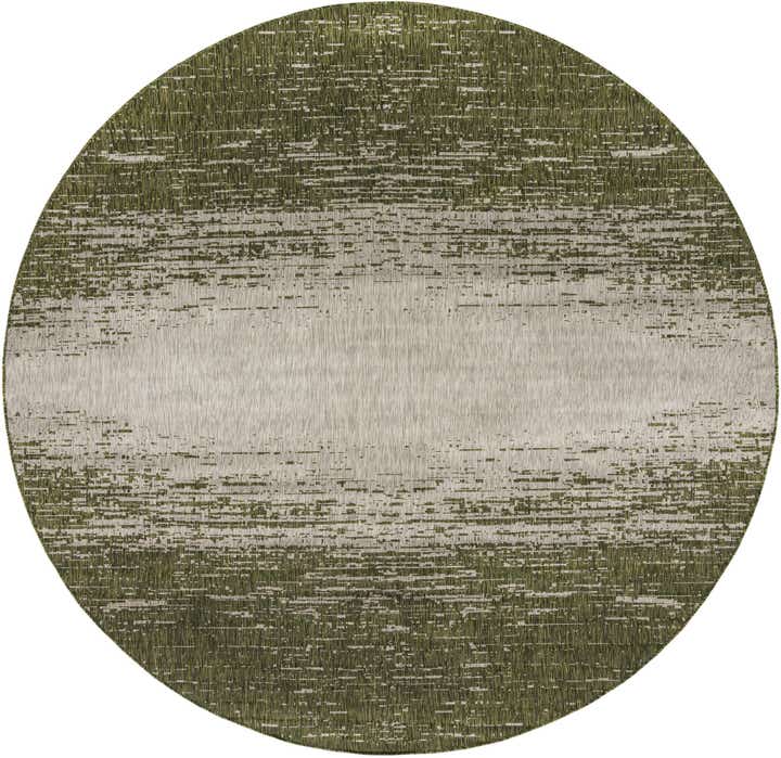 10' 8 x 10' 8 Easy-Clean Modern Indoor / Outdoor Round Rug