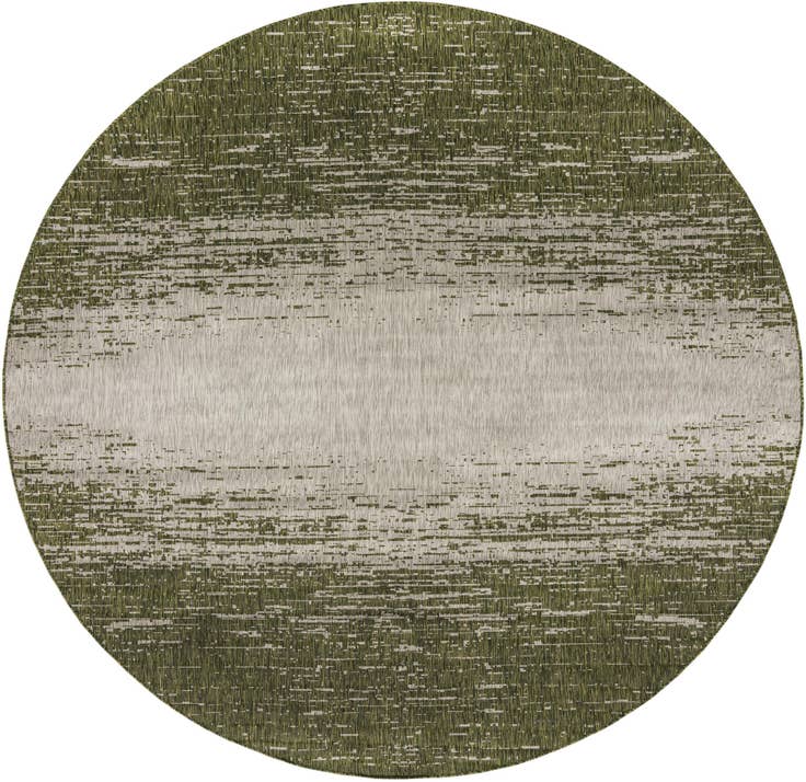 Detail image of 10' 8 x 10' 8 Easy-Clean Modern Indoor / Outdoor Round Rug
