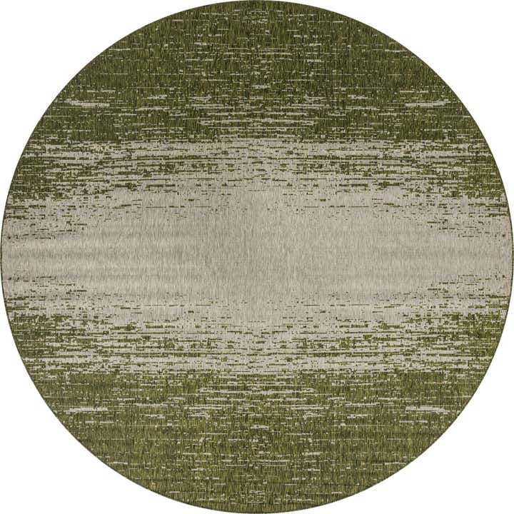 13' x 13' Easy-Clean Modern Indoor / Outdoor Round Rug