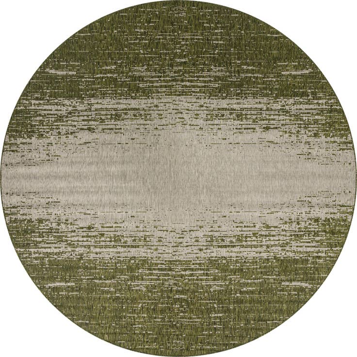 Detail image of 13' x 13' Easy-Clean Modern Indoor / Outdoor Round Rug