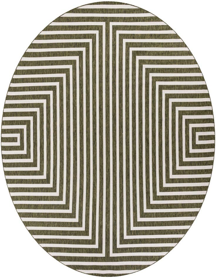 Detail image of 12' x 12' Easy-Clean Modern Indoor / Outdoor Round Rug