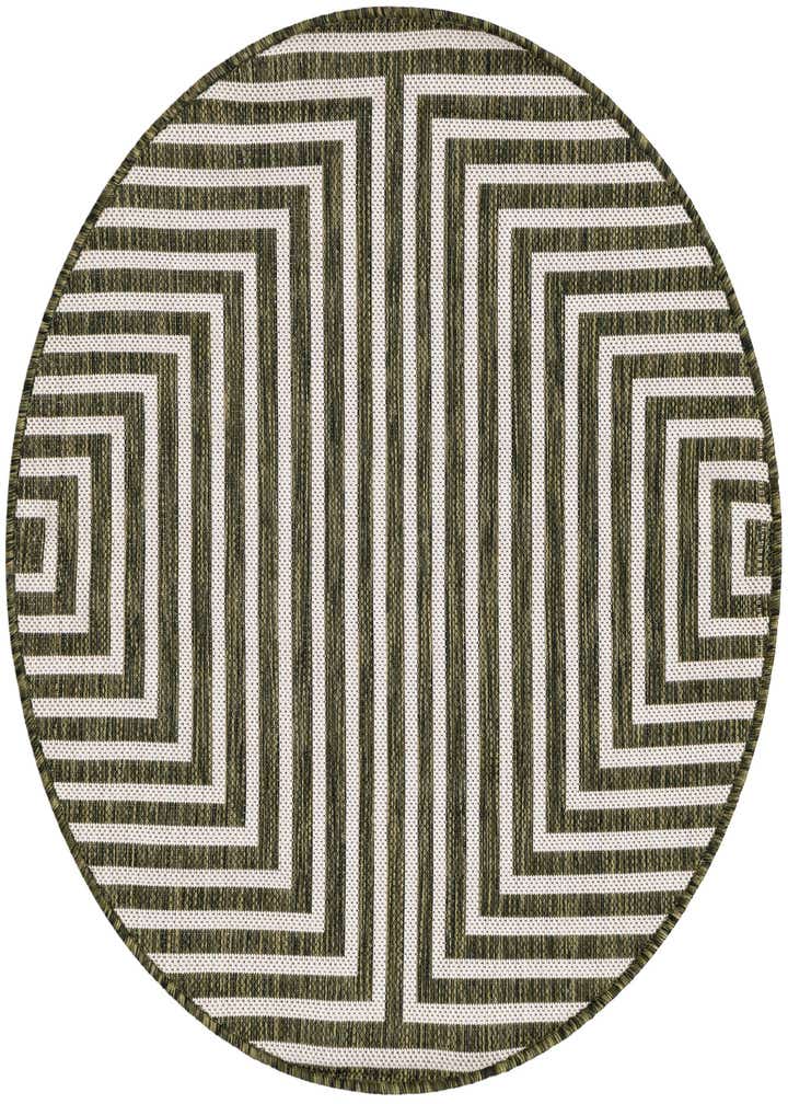 3' x 3' Easy-Clean Modern Indoor / Outdoor Round Rug