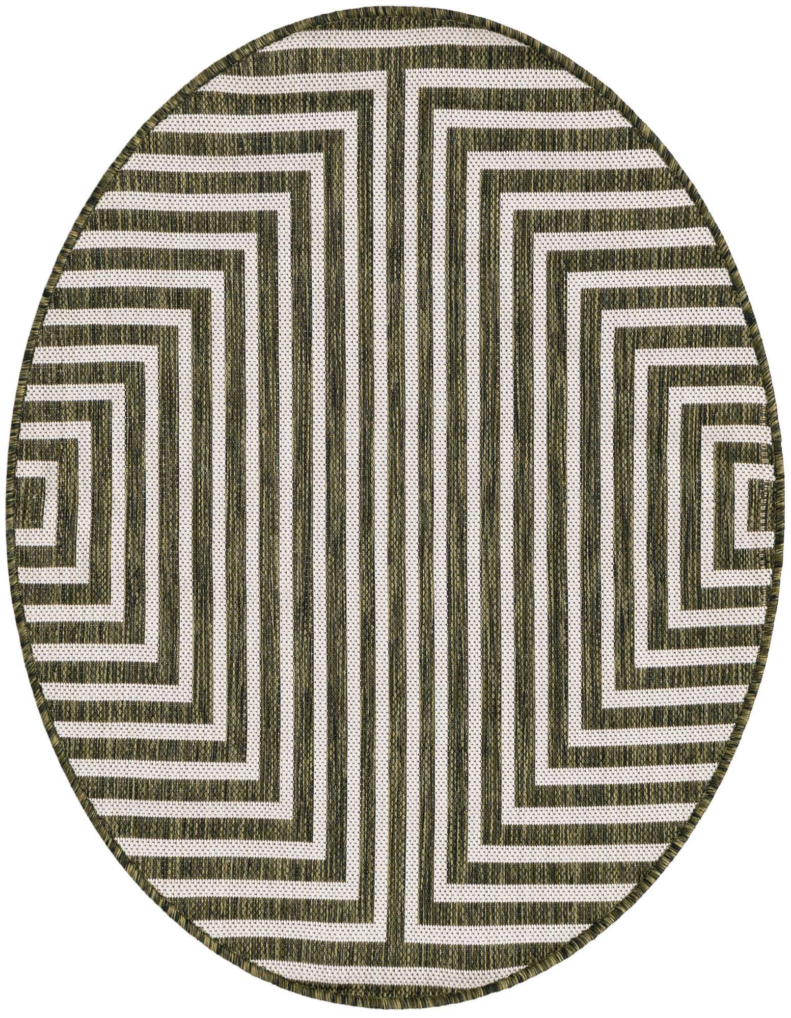 3' x 3' Easy-Clean Modern Indoor / Outdoor Round Rug