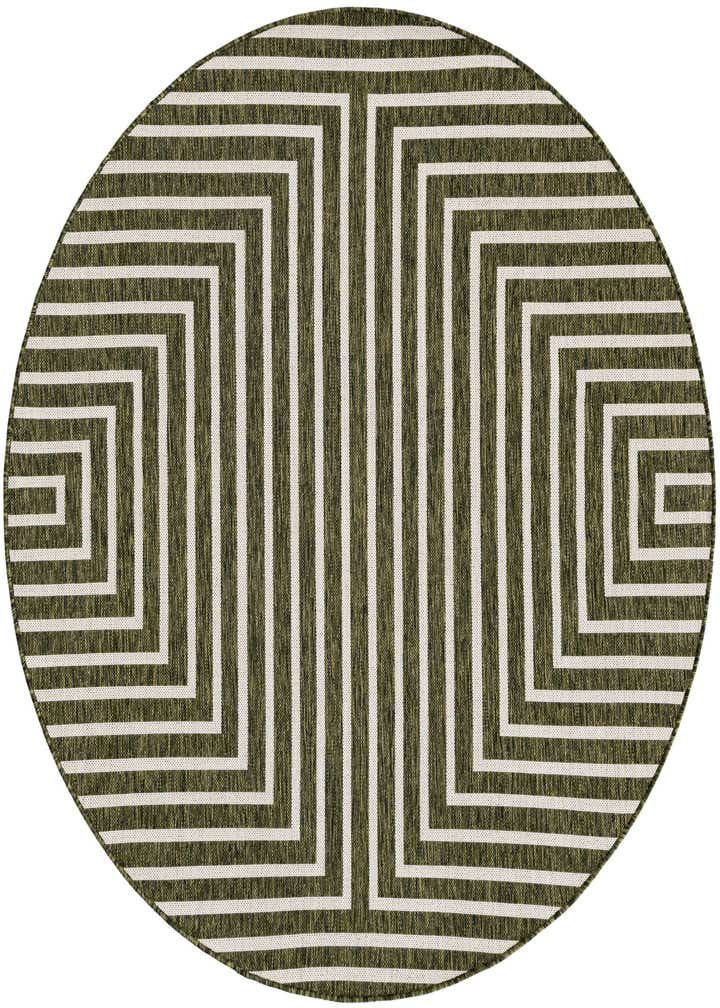 6' x 6' Easy-Clean Modern Indoor / Outdoor Round Rug