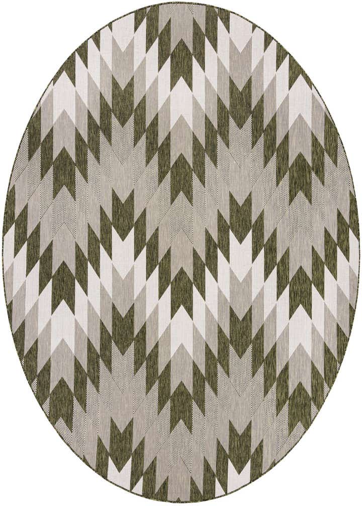 10' x 10' Easy-Clean Modern Indoor / Outdoor Round Rug
