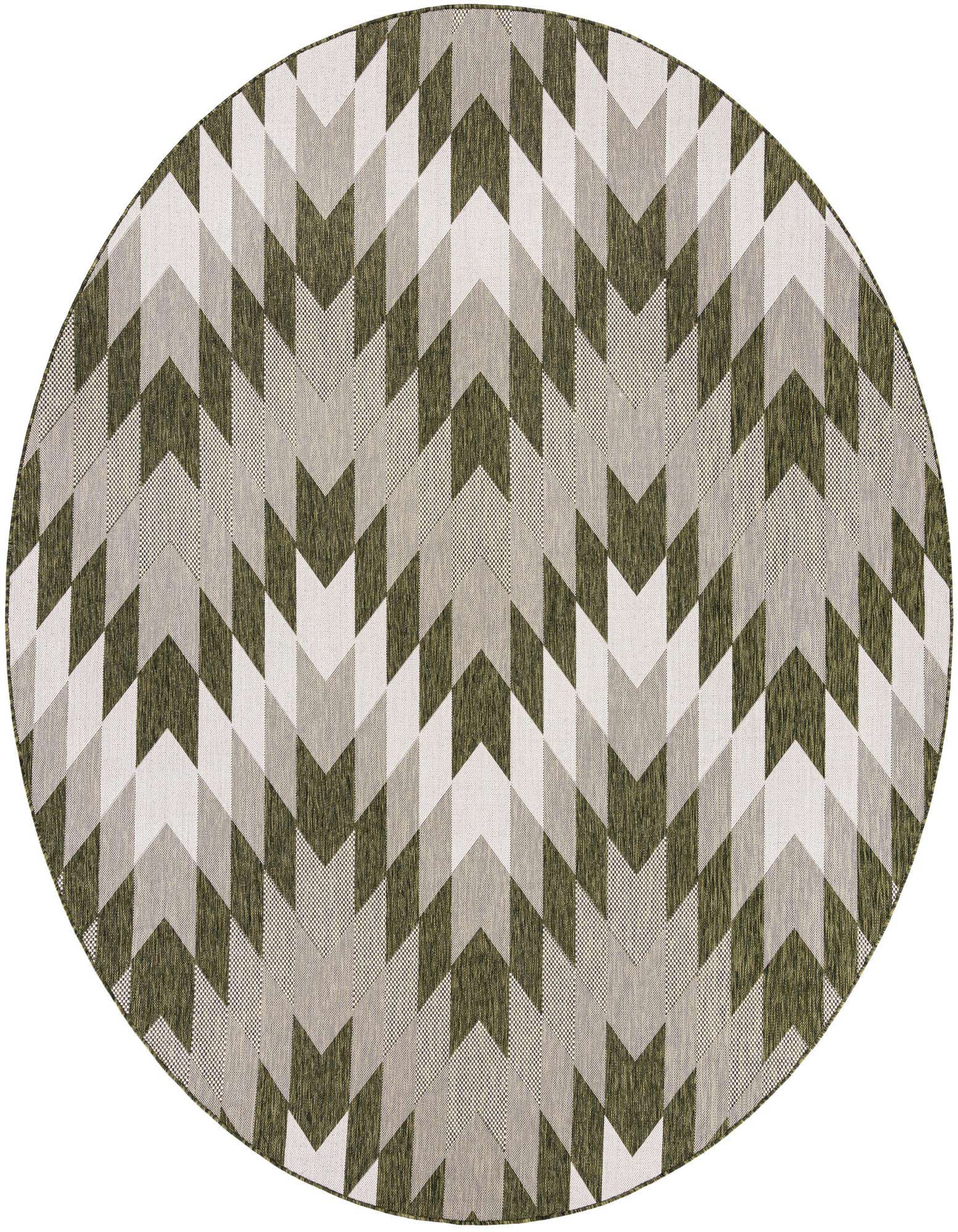 10' x 10' Easy-Clean Modern Indoor / Outdoor Round Rug