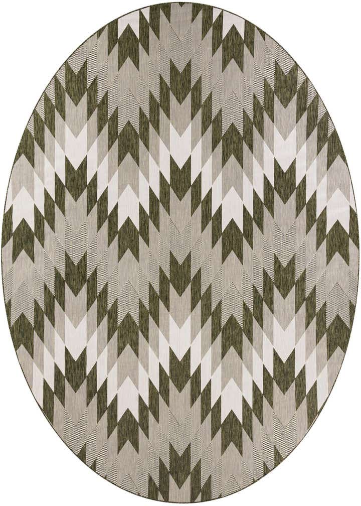 12' x 12' Easy-Clean Modern Indoor / Outdoor Round Rug