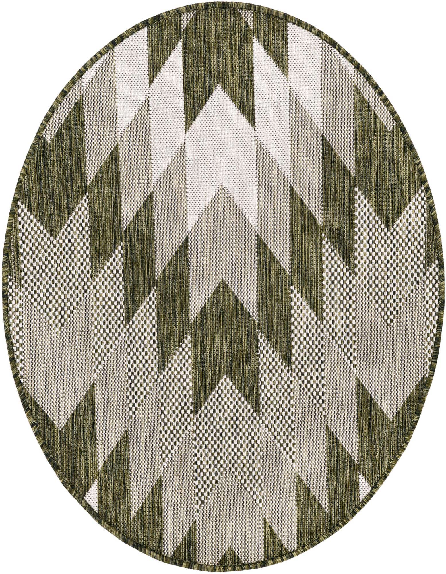 3' x 3' Easy-Clean Modern Indoor / Outdoor Round Rug