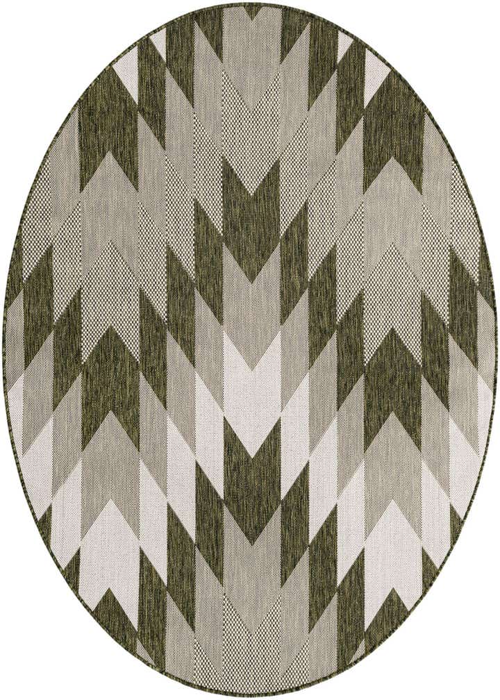 6' x 6' Easy-Clean Modern Indoor / Outdoor Round Rug