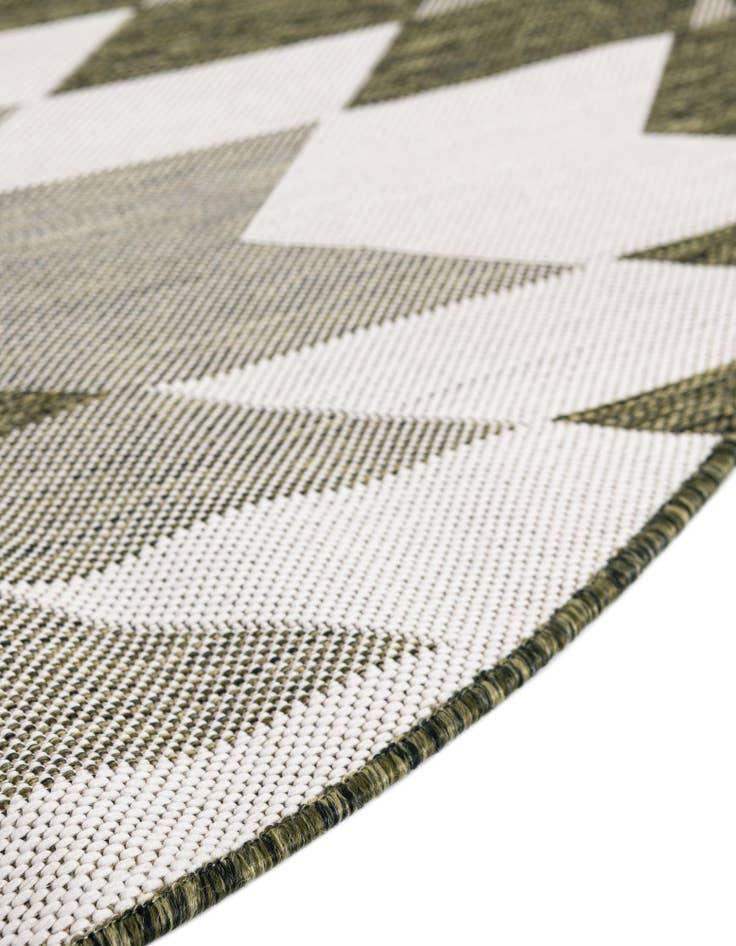 Detail image of 7' 10 x 7' 10 Easy-Clean Modern Indoor / Outdoor Round Rug
