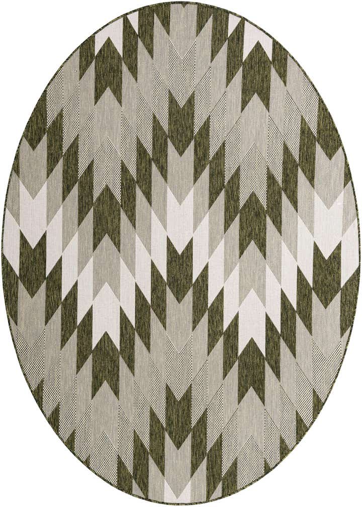 7' 10 x 7' 10 Easy-Clean Modern Indoor / Outdoor Round Rug