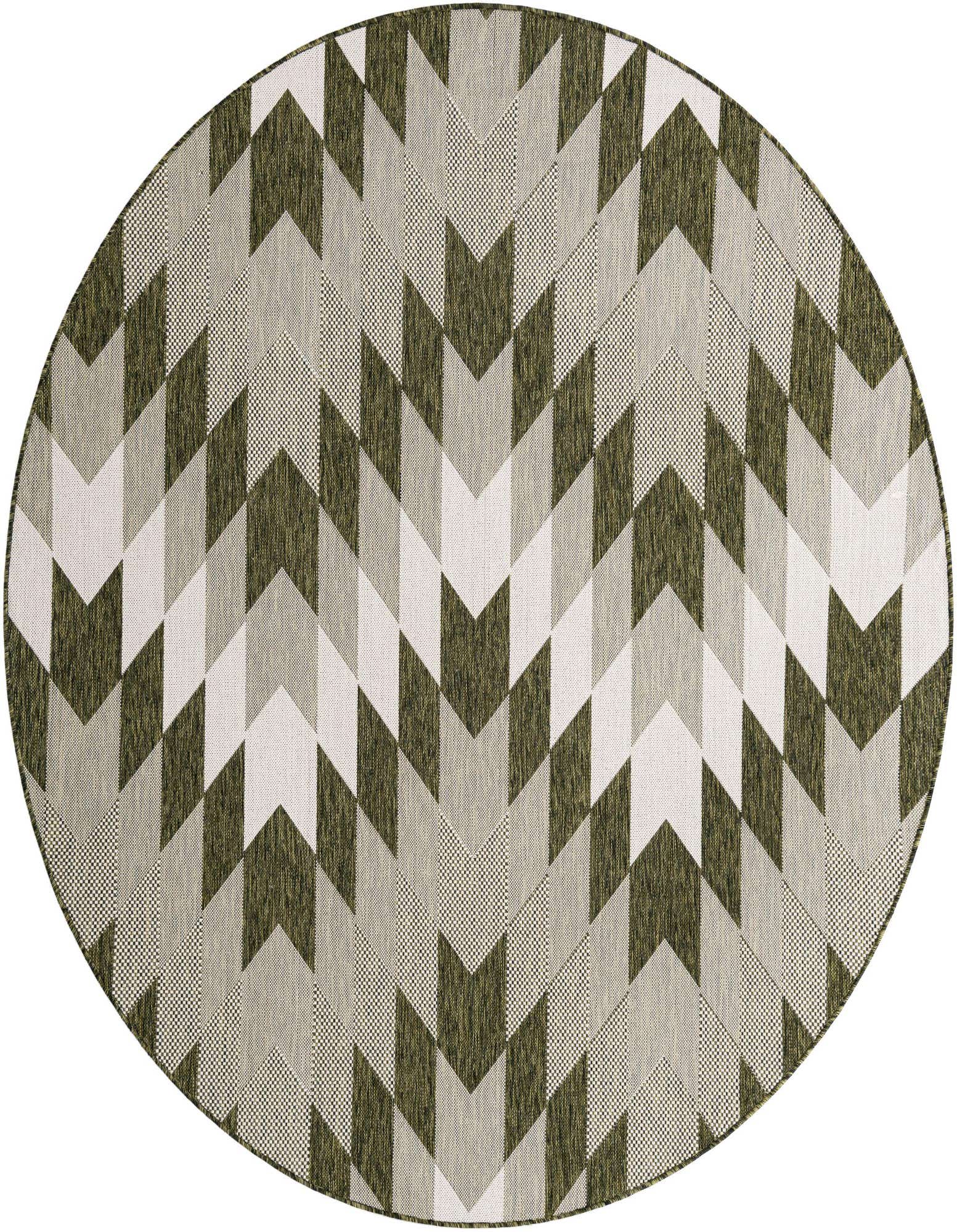 7' 10 x 7' 10 Easy-Clean Modern Indoor / Outdoor Round Rug