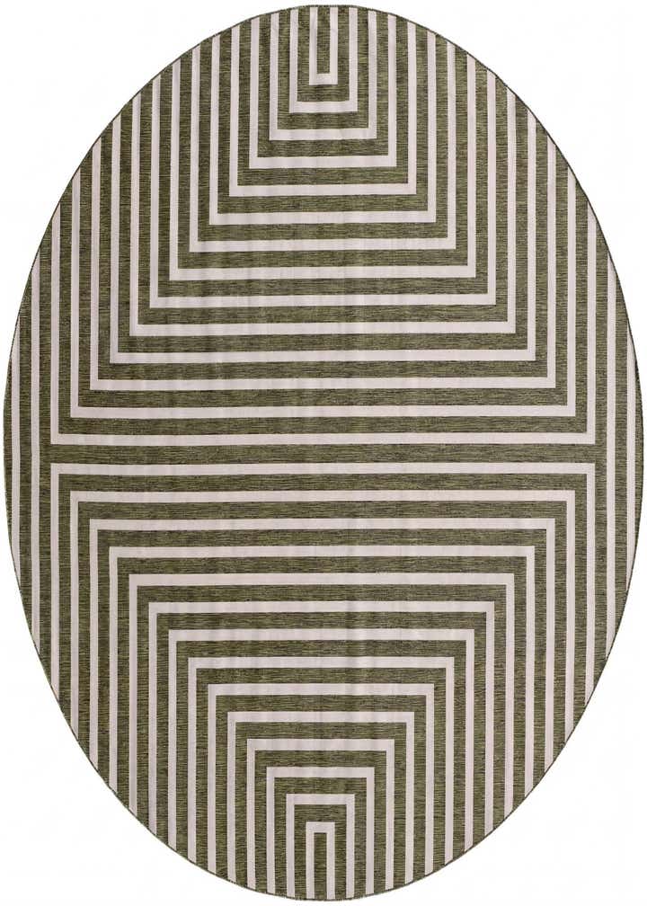 13' x 13' Easy-Clean Modern Indoor / Outdoor Round Rug