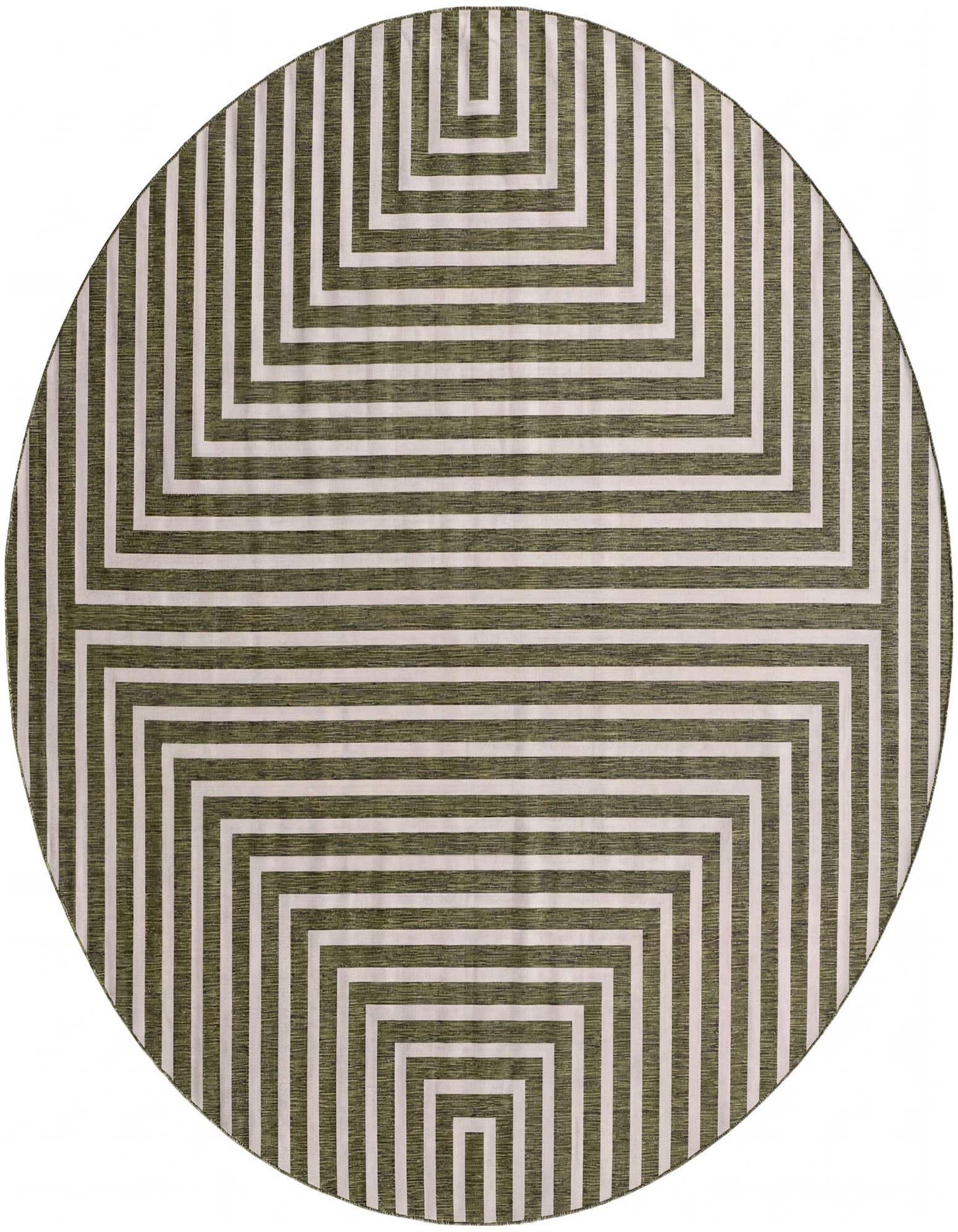 13' x 13' Easy-Clean Modern Indoor / Outdoor Round Rug