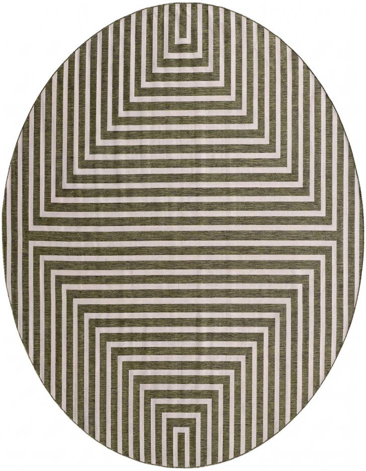 Detail image of 13' x 13' Easy-Clean Modern Indoor / Outdoor Round Rug