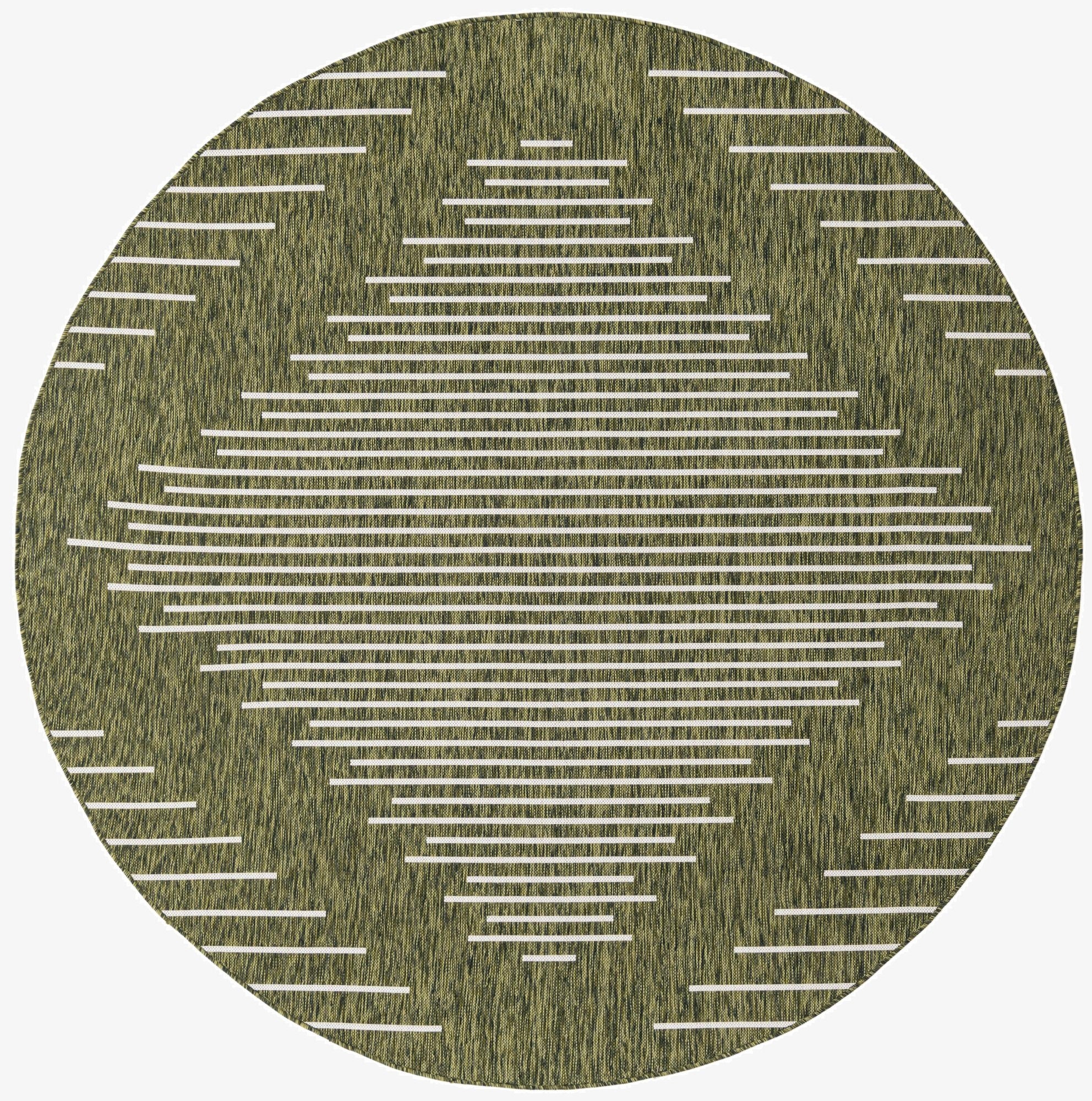 7' 10 x 7' 10  Washable Modern Indoor / Outdoor Round Rug