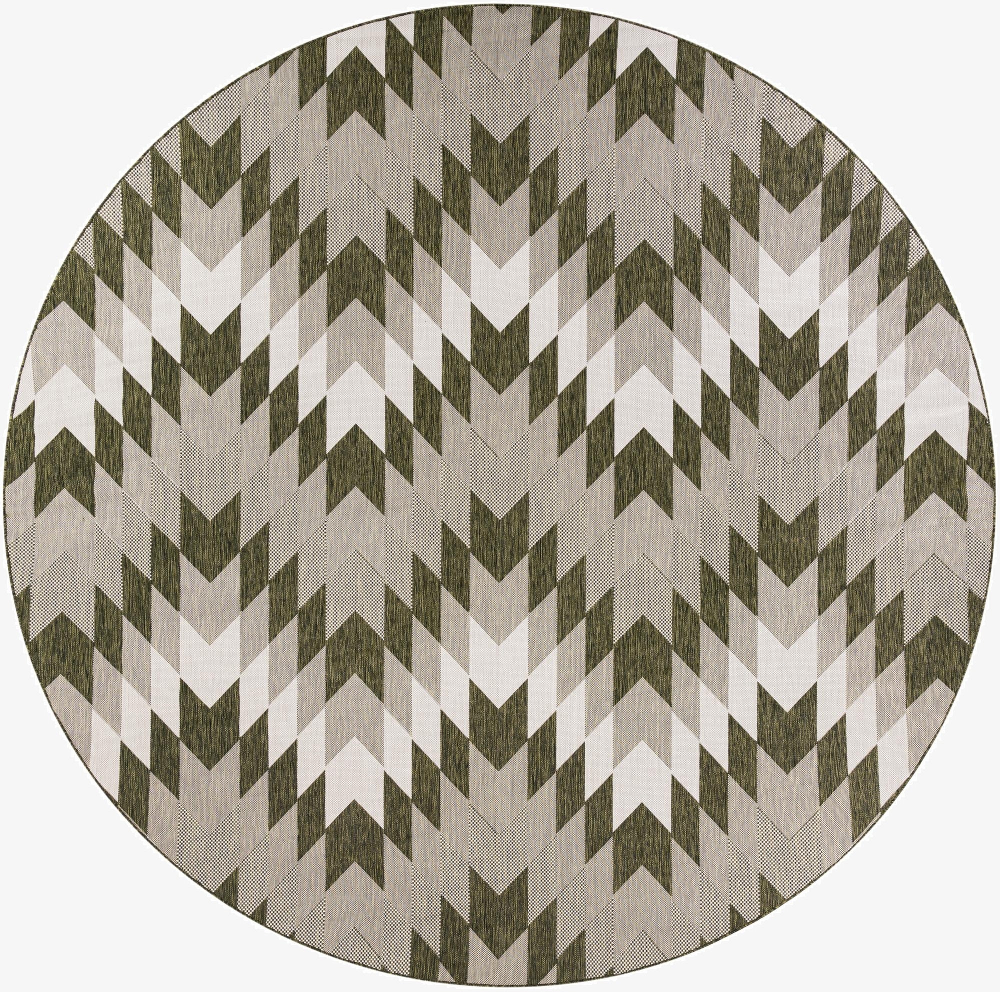 12' x 12'  Washable Modern Indoor / Outdoor Round Rug