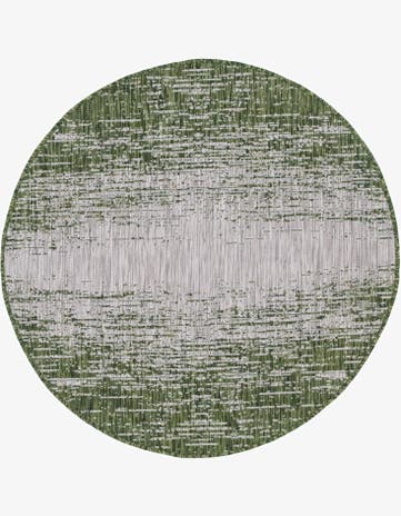 4' x 4' Easy-Clean Modern Indoor / Outdoor Round Rug