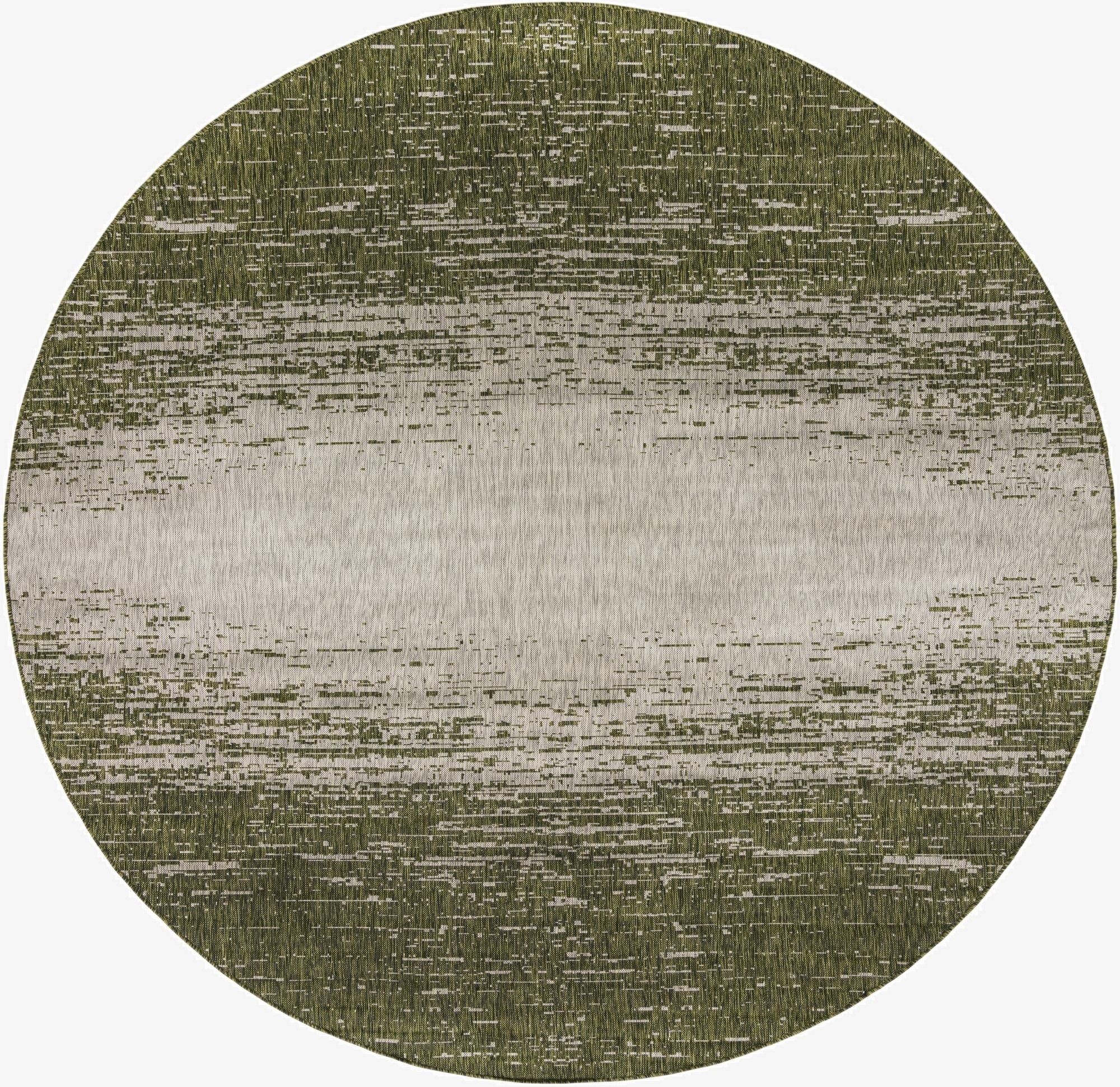 10' 8 x 10' 8  Washable Modern Indoor / Outdoor Round Rug