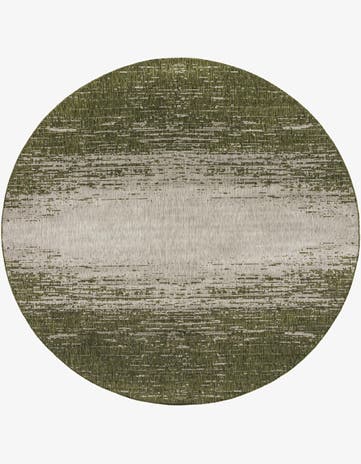 10' 8 x 10' 8 Easy-Clean Modern Indoor / Outdoor Round Rug