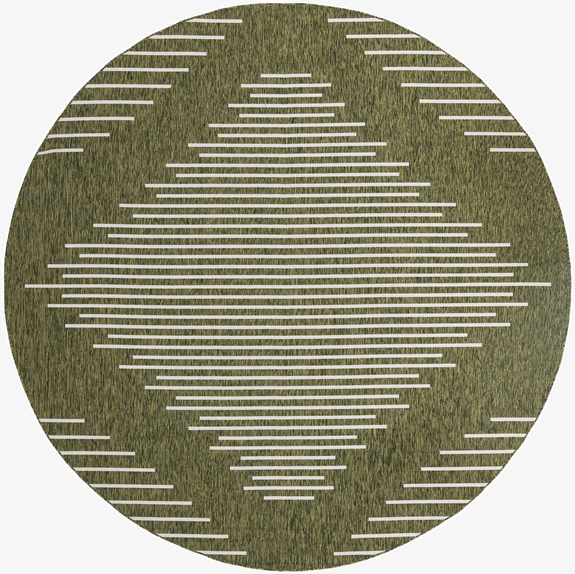 10' 8 x 10' 8  Washable Modern Indoor / Outdoor Round Rug