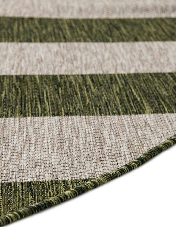 4' x 4' Easy-Clean Ribbon Indoor / Outdoor Round Rug
