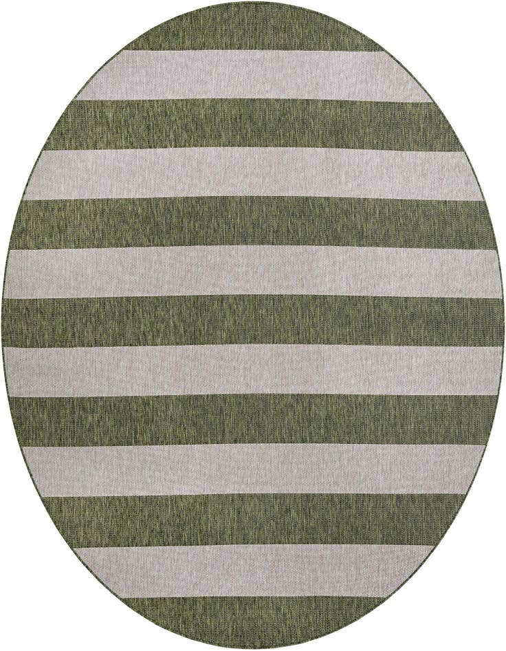 Detail image of 10' x 10' Easy-Clean Ribbon Indoor / Outdoor Round Rug