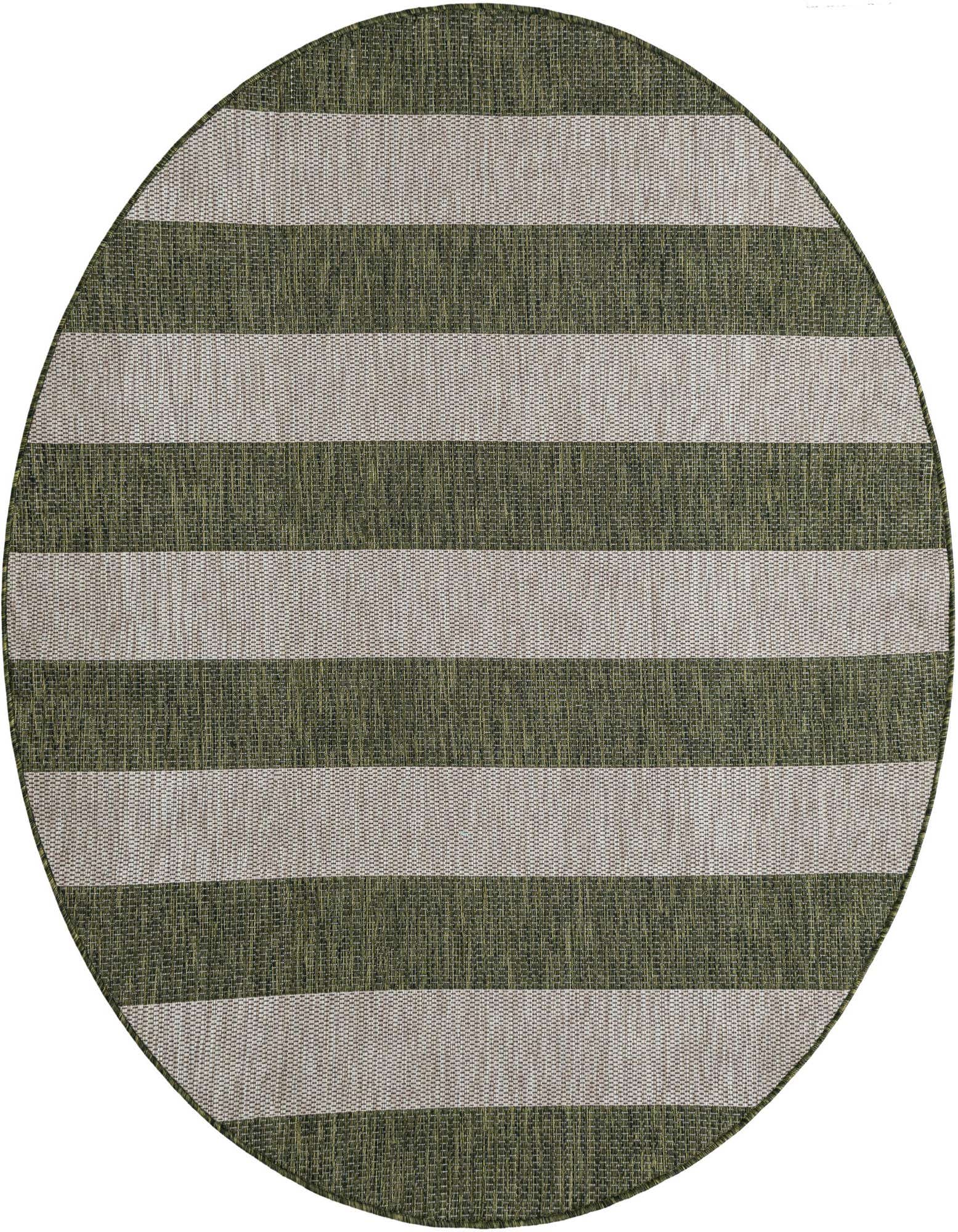 6' x 6' Easy-Clean Ribbon Indoor / Outdoor Round Rug