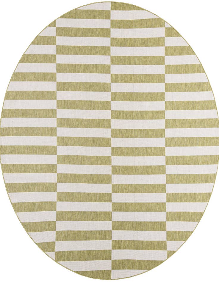 Detail image of 10' x 10' Easy-Clean Ribbon Indoor / Outdoor Round Rug