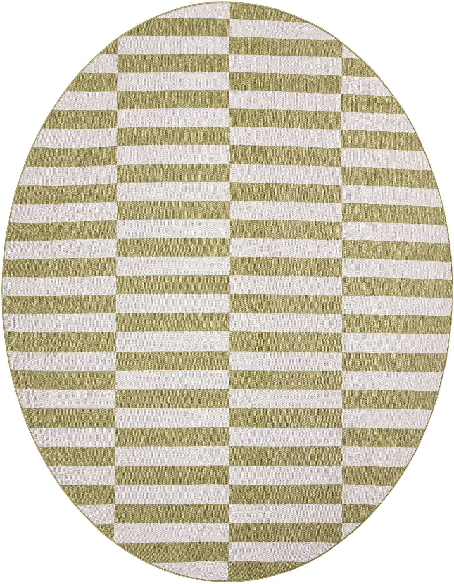 12' x 12' Easy-Clean Ribbon Indoor / Outdoor Round Rug