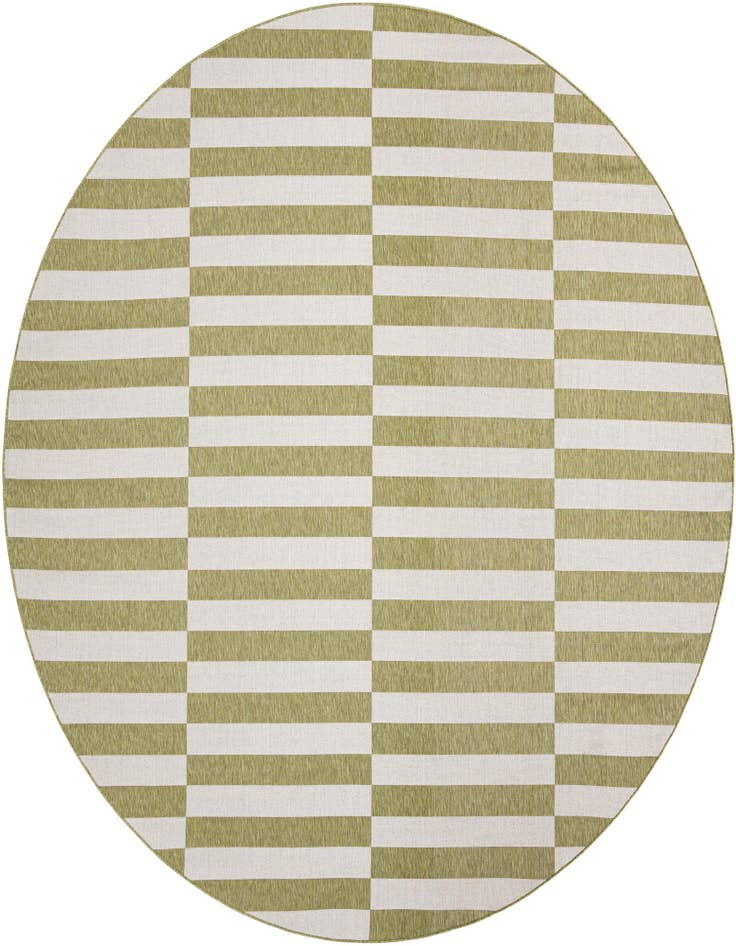 Detail image of 12' x 12' Easy-Clean Ribbon Indoor / Outdoor Round Rug
