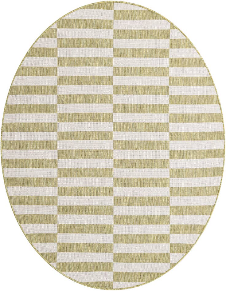 Detail image of 6' x 6' Easy-Clean Ribbon Indoor / Outdoor Round Rug