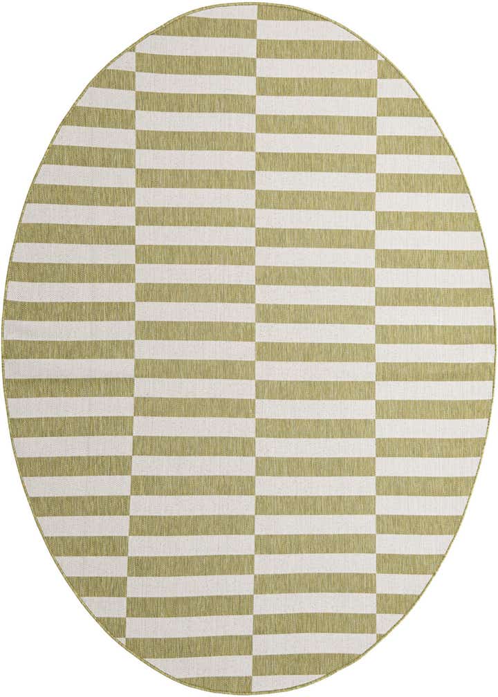 7' 10 x 7' 10 Easy-Clean Ribbon Indoor / Outdoor Round Rug