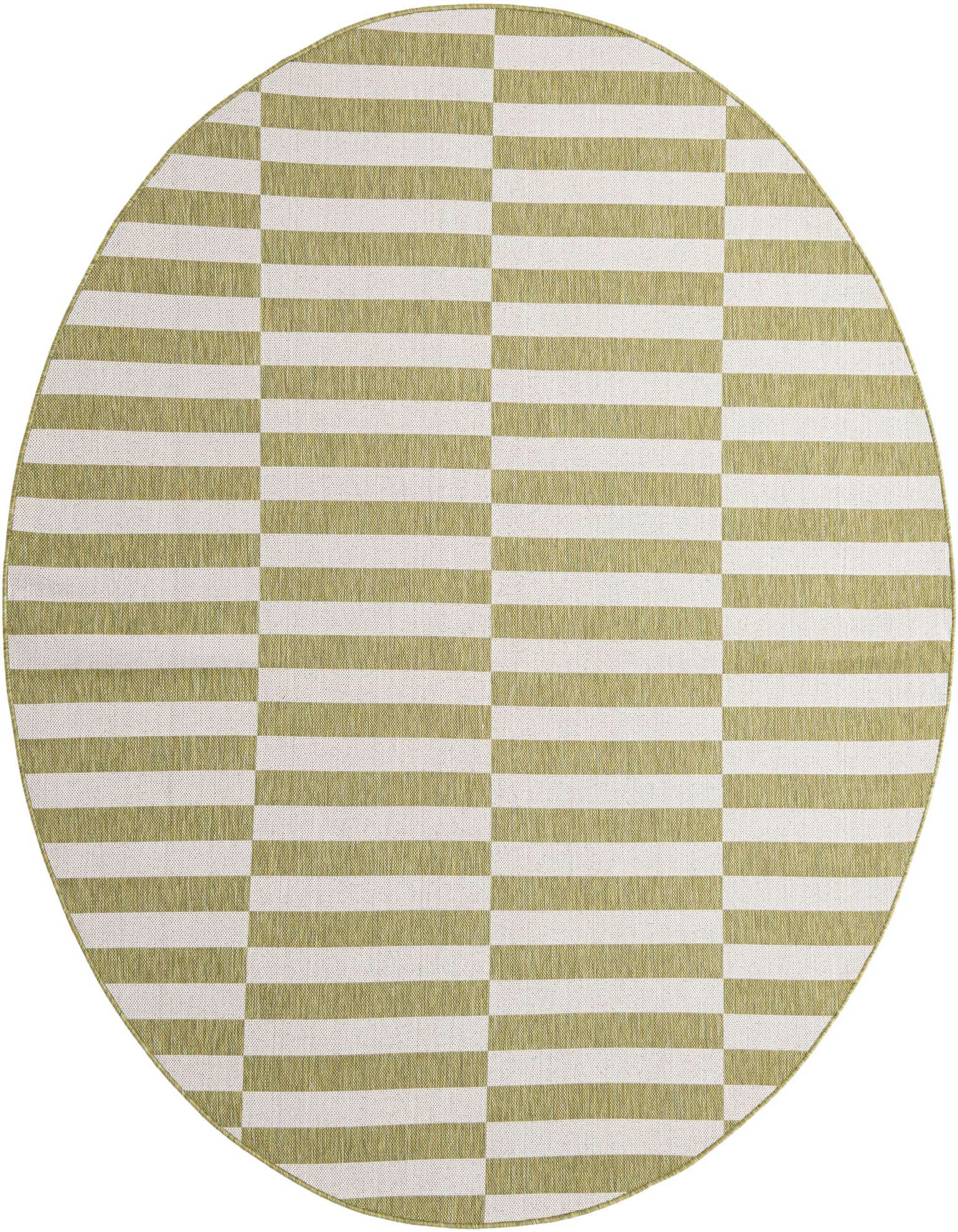 7' 10 x 7' 10 Easy-Clean Ribbon Indoor / Outdoor Round Rug