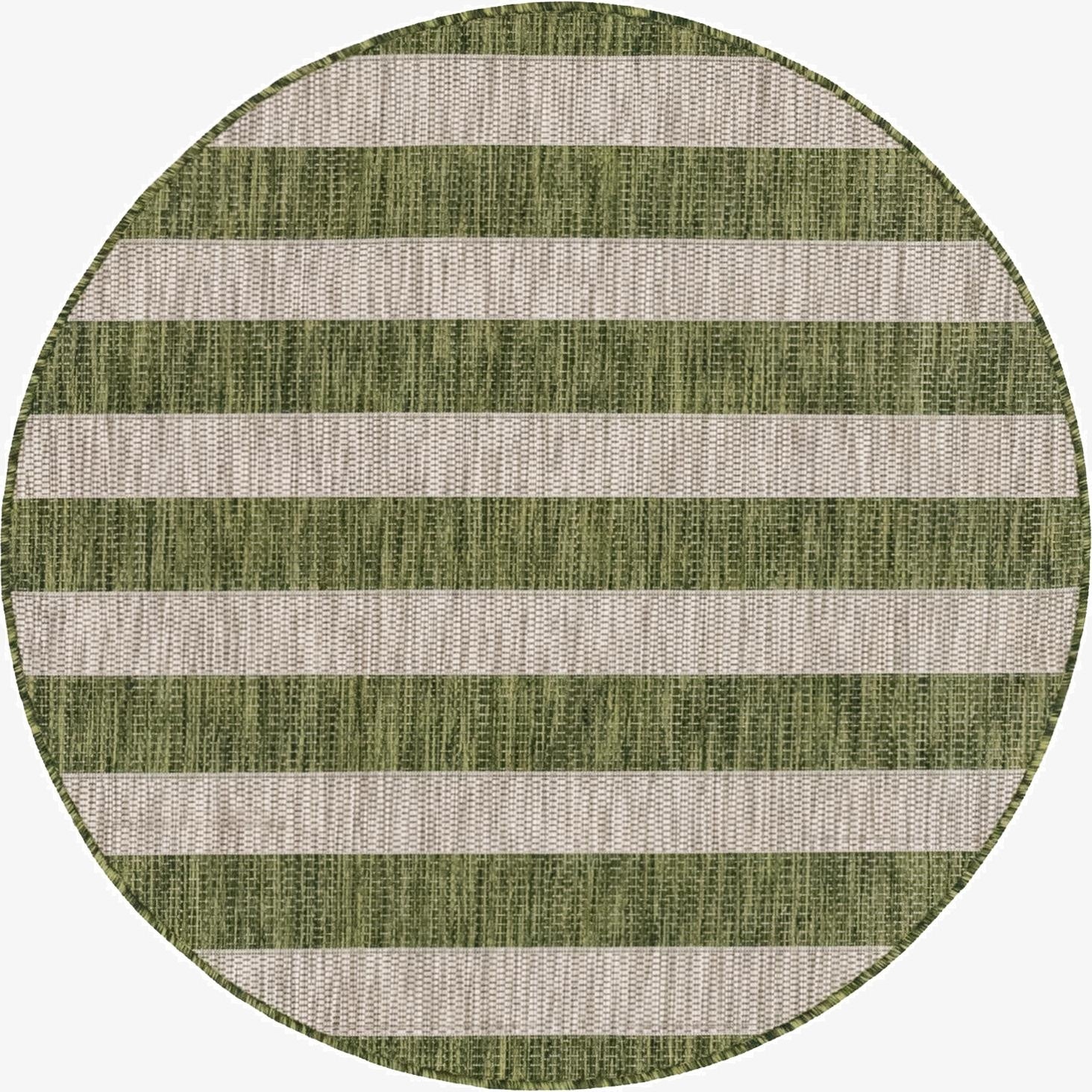 4' x 4' Washable Ribbon Indoor / Outdoor Round Rug