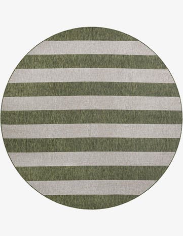 10' x 10' Easy-Clean Ribbon Indoor / Outdoor Round Rug