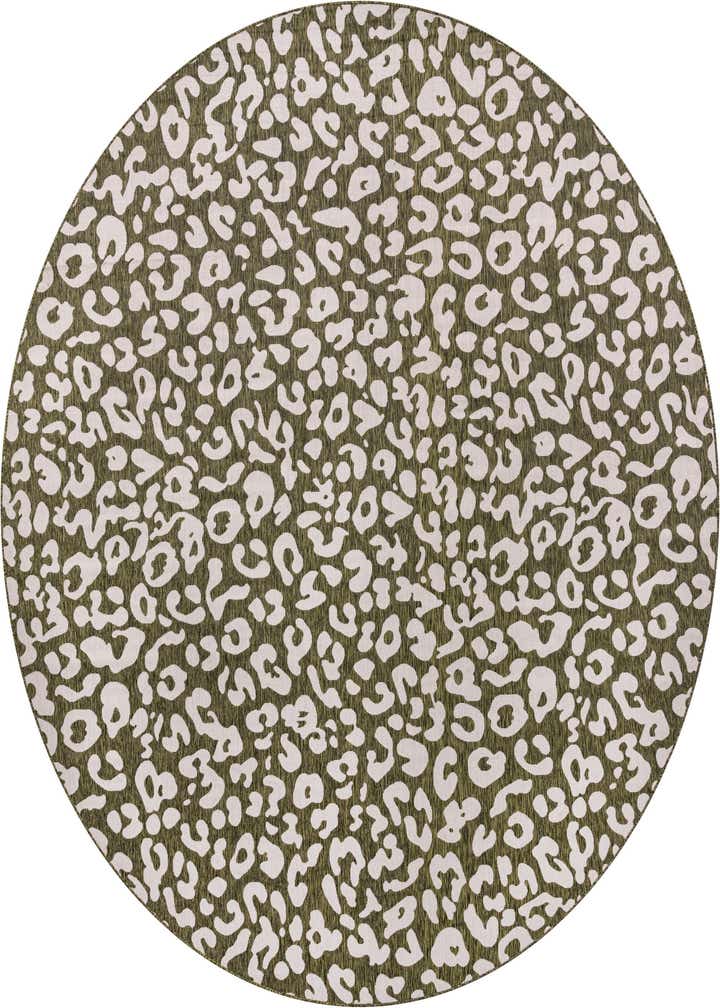 13' x 13' Easy-Clean Safari Indoor / Outdoor Round Rug