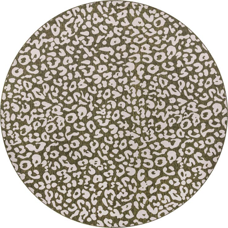 Detail image of 13' x 13' Easy-Clean Safari Indoor / Outdoor Round Rug
