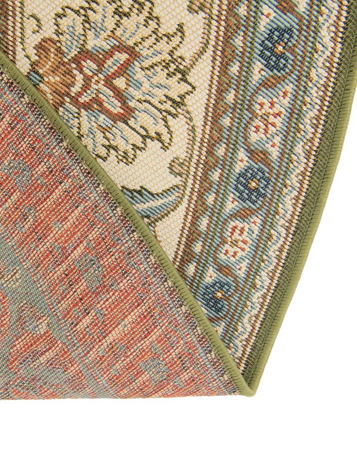 Detail image of 10' x 10' Easy-Clean Traditional Indoor / Outdoor Round Rug