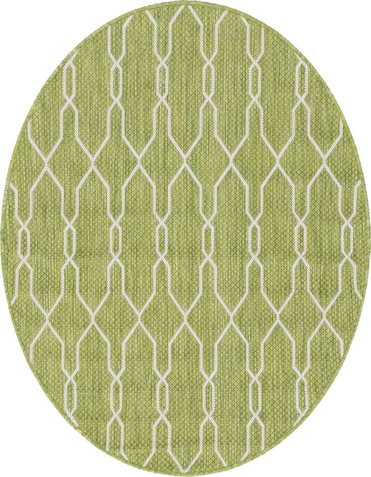 Detail image of 4' x 4' Easy-Clean Trellis Indoor / Outdoor Round Rug