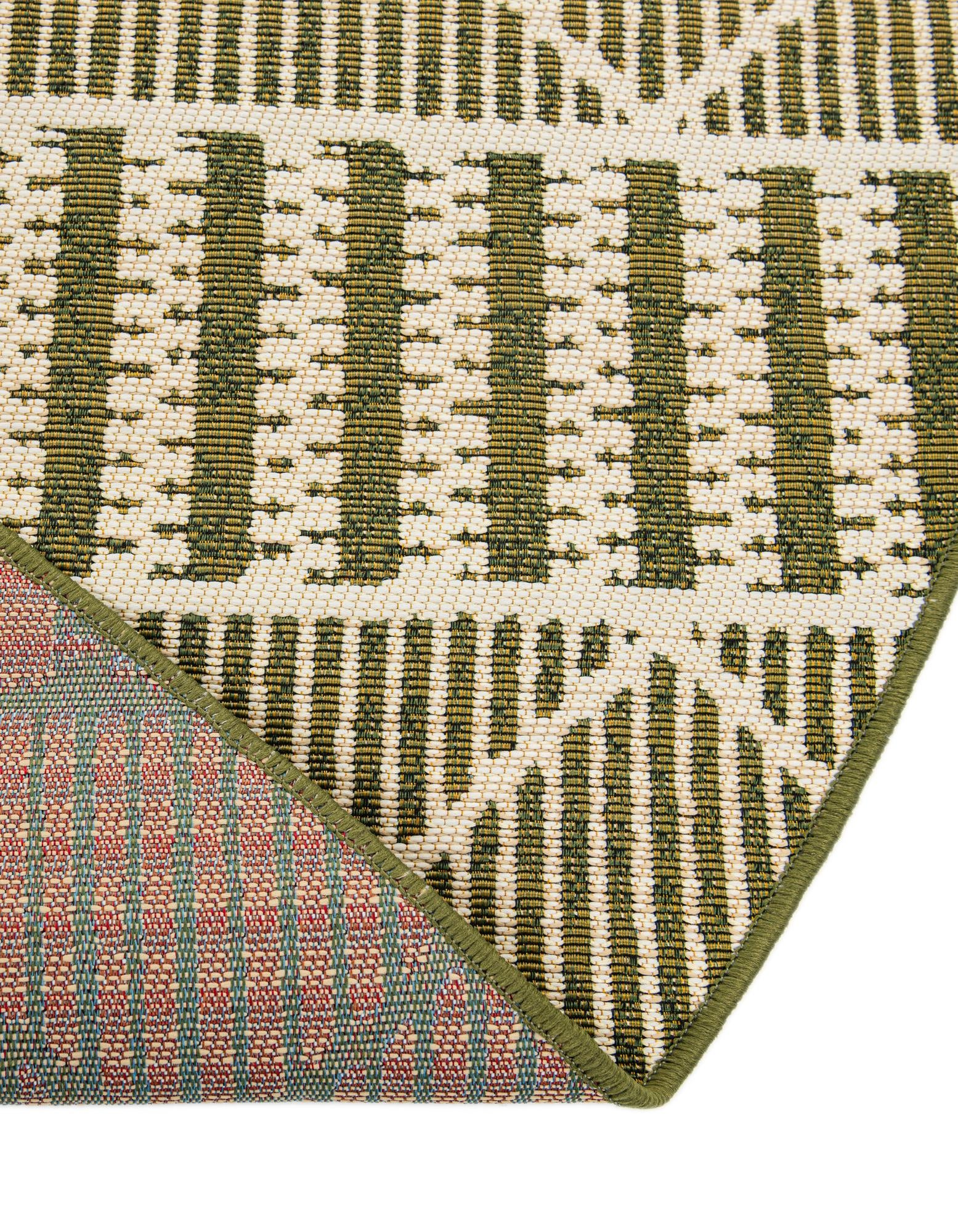 7' 10 x 7' 10 Easy-Clean Trellis Indoor / Outdoor Round Rug