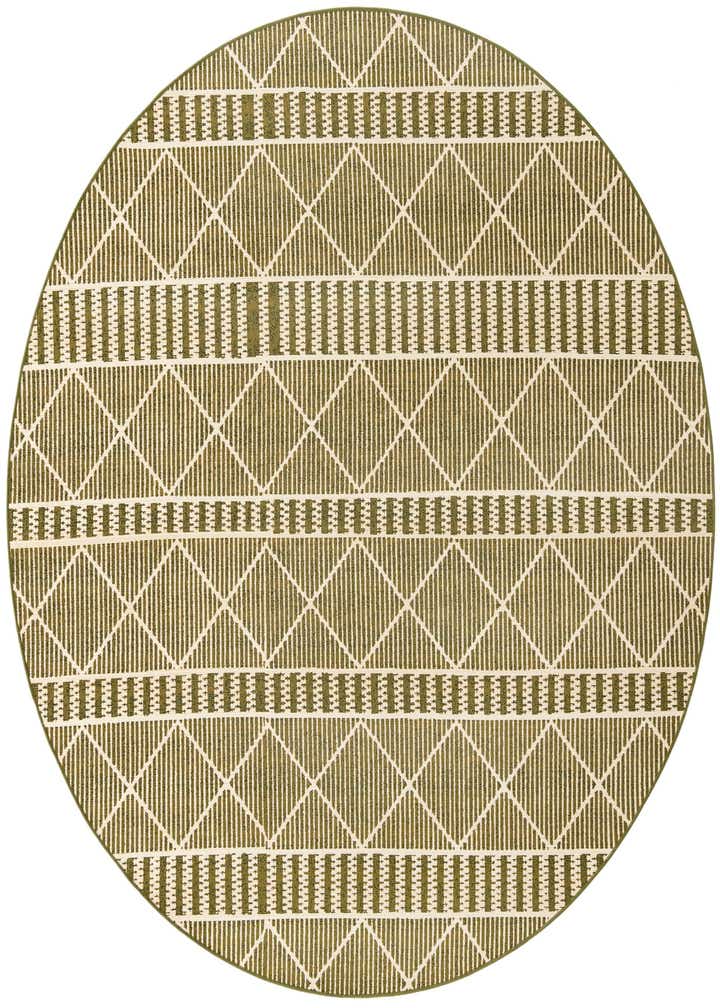 7' 10 x 7' 10 Easy-Clean Trellis Indoor / Outdoor Round Rug