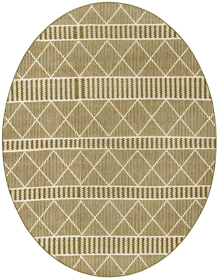 Detail image of 7' 10 x 7' 10 Easy-Clean Trellis Indoor / Outdoor Round Rug