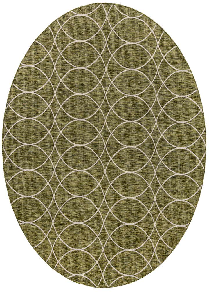 10' x 10' Easy-Clean Trellis Indoor / Outdoor Round Rug