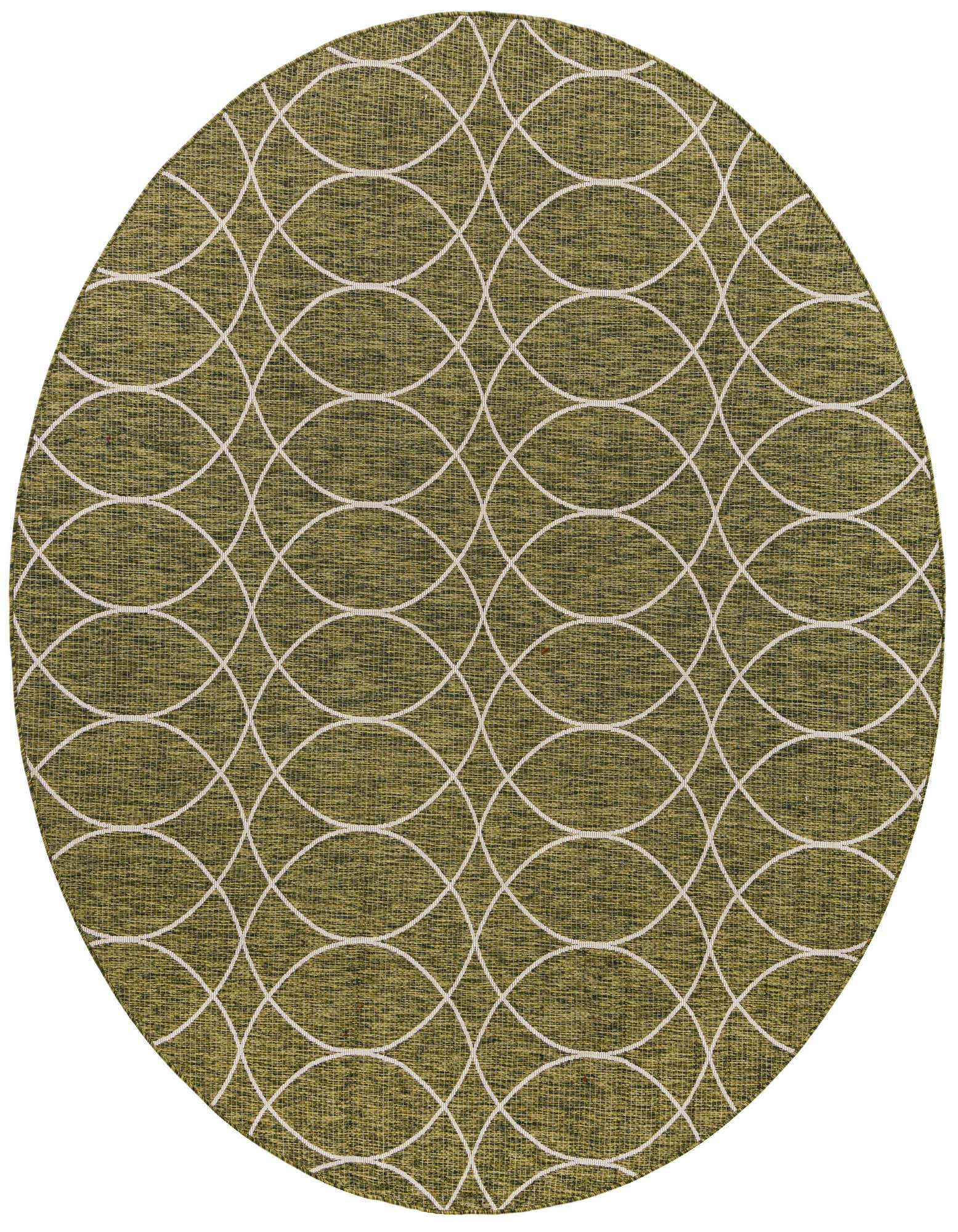10' x 10' Easy-Clean Trellis Indoor / Outdoor Round Rug