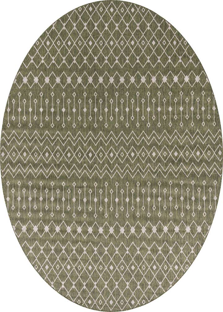 13' x 13' Easy-Clean Trellis Indoor / Outdoor Round Rug