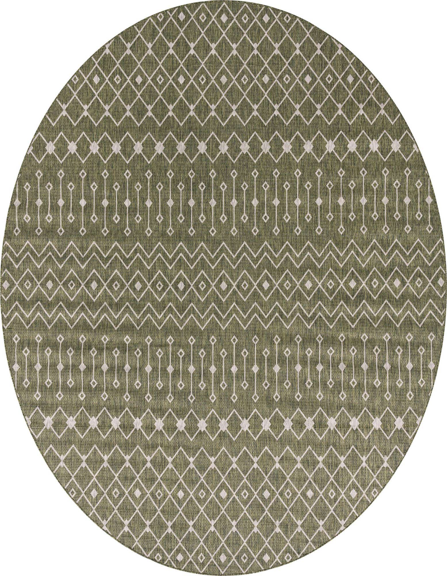 13' x 13' Easy-Clean Trellis Indoor / Outdoor Round Rug