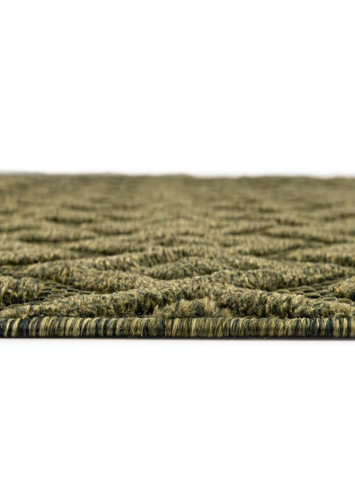 4' x 4' Easy-Clean Trellis Textured Indoor / Outdoor Round Rug